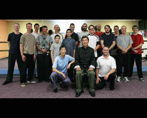 Group photograph from Grandmaster Chen Zhenglei's 2009 visit to Chen Huixian's Kansas City school