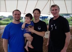 Michael Chritton, Xilong, Chen Huixian, and Ken Gullette at the 2013 Madison workshop