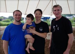 Michael Chritton, Xilong, Chen Huixian, and Ken Gullette at the 2013 Madison workshop